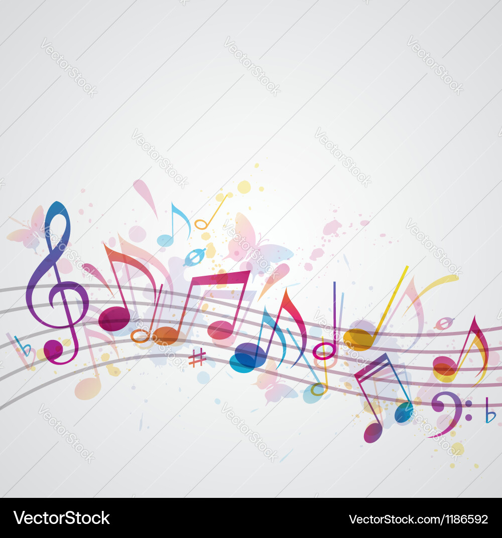 Note music abstract Royalty Free Vector Image - VectorStock
