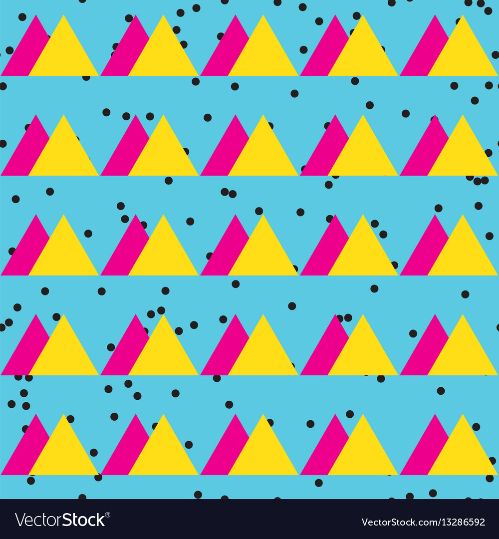 Seamless vintage abstract pattern with triangles