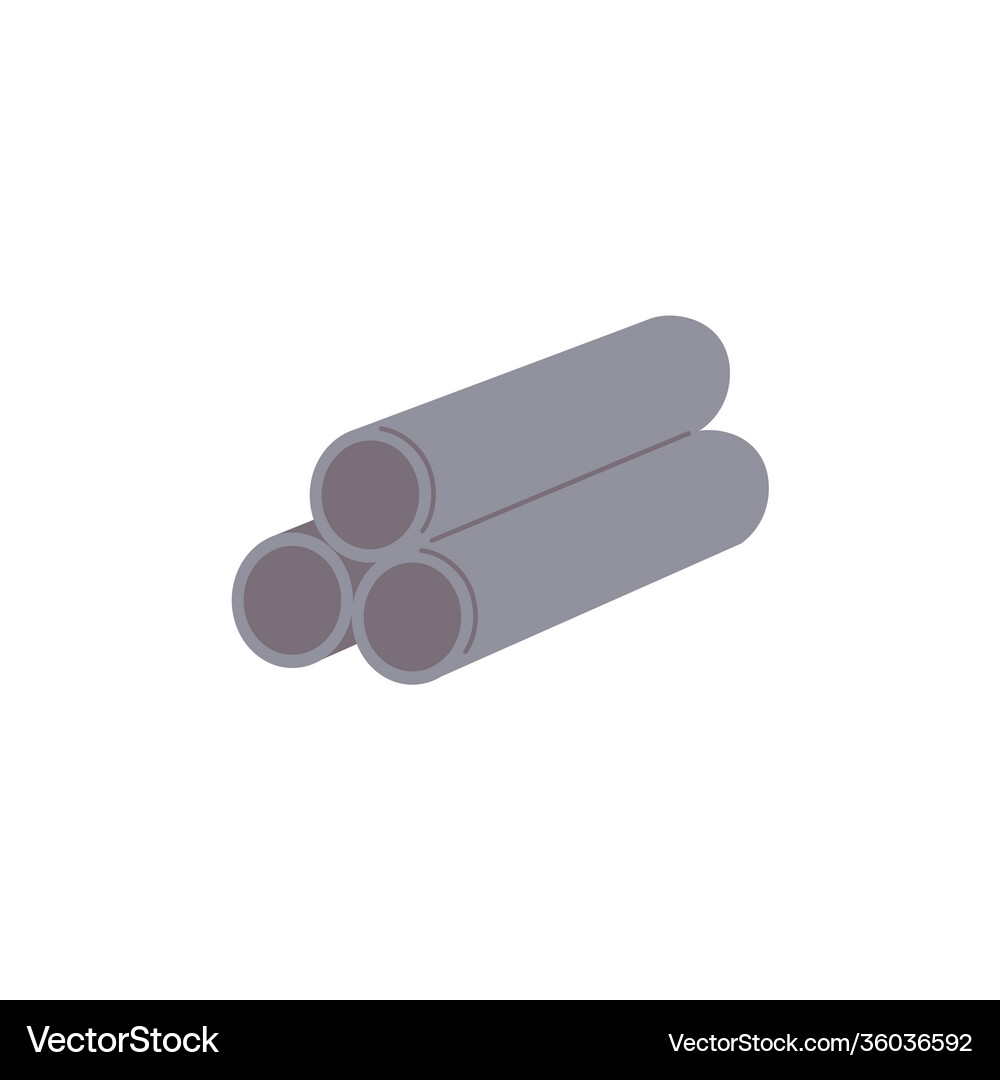 Tube pipe pile construction industry materials Vector Image