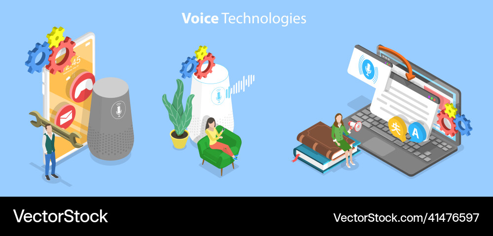 3d isometric flat conceptual Royalty Free Vector Image