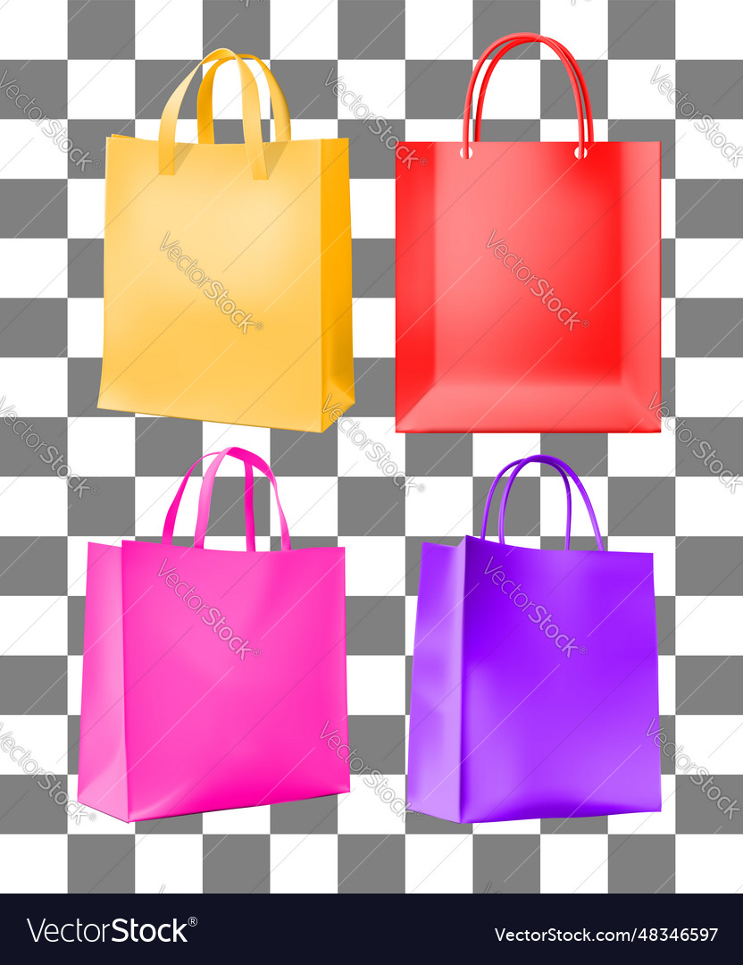 3d shopper eco bag mockup fabric canvas vector image 3d shopper eco bag mockup fabric canvas