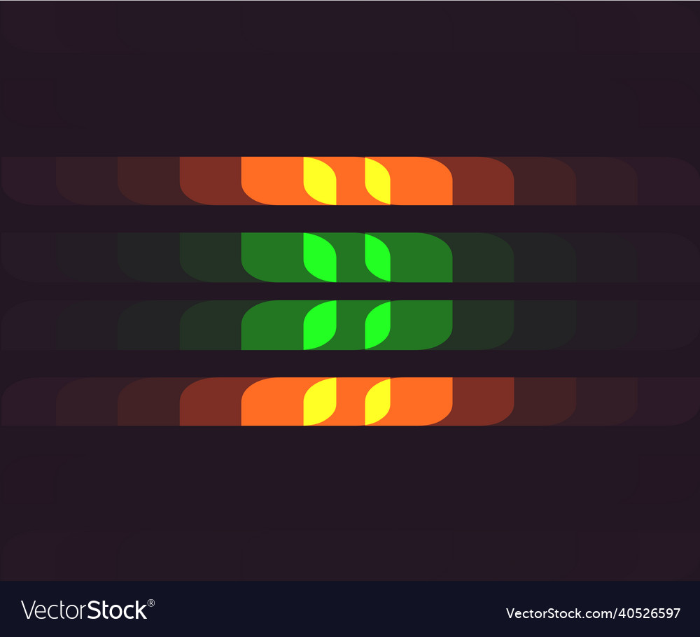 Background with horizontal color cells vector image Background with horizontal color cells