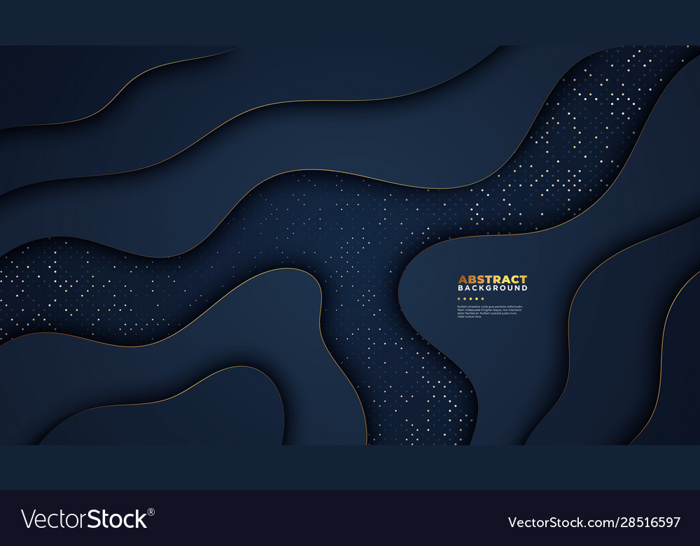 Dark abstract background with overlap layers vector image Dark abstract background with overlap layers