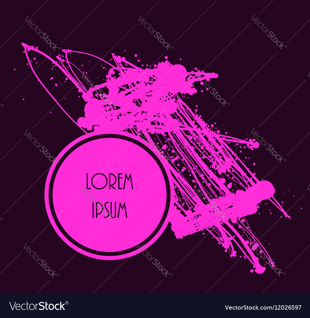 Drop paint blob design