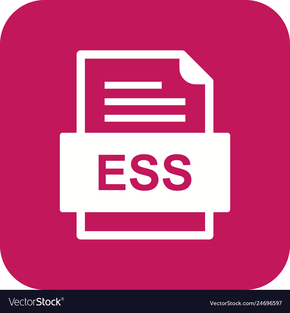 Ess file document icon
