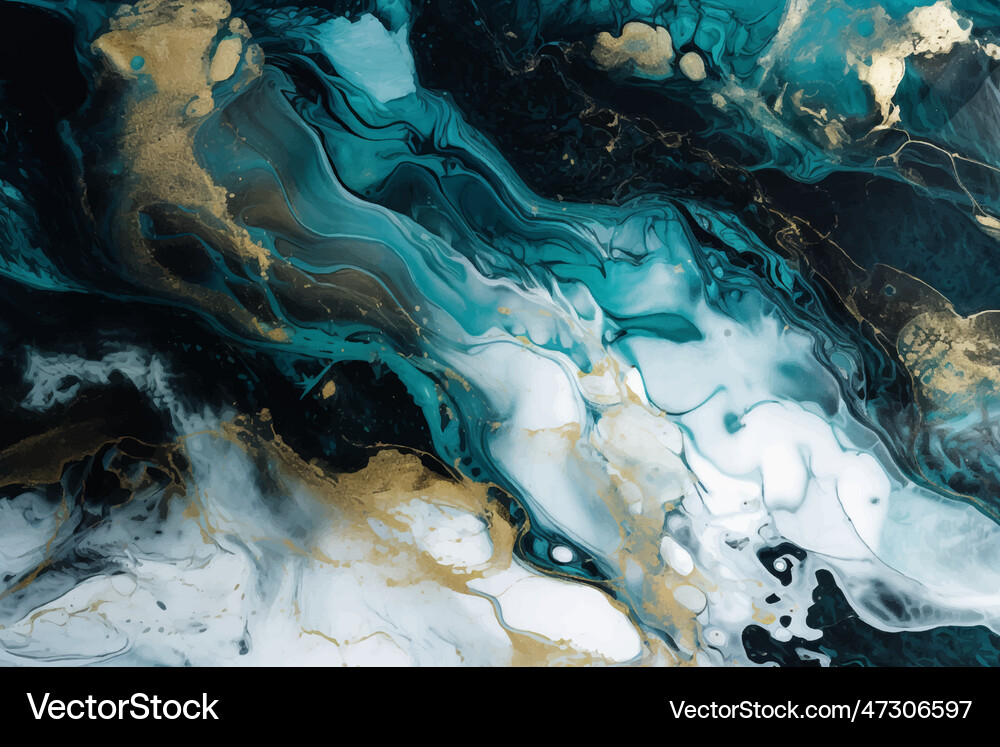 Fluid Art Deco Marble Pattern Royalty Free Vector Image