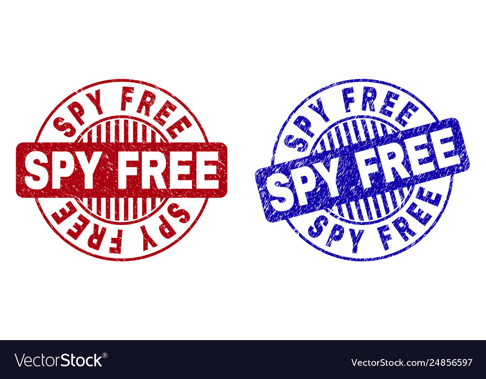 Grunge spy free textured round stamp seals