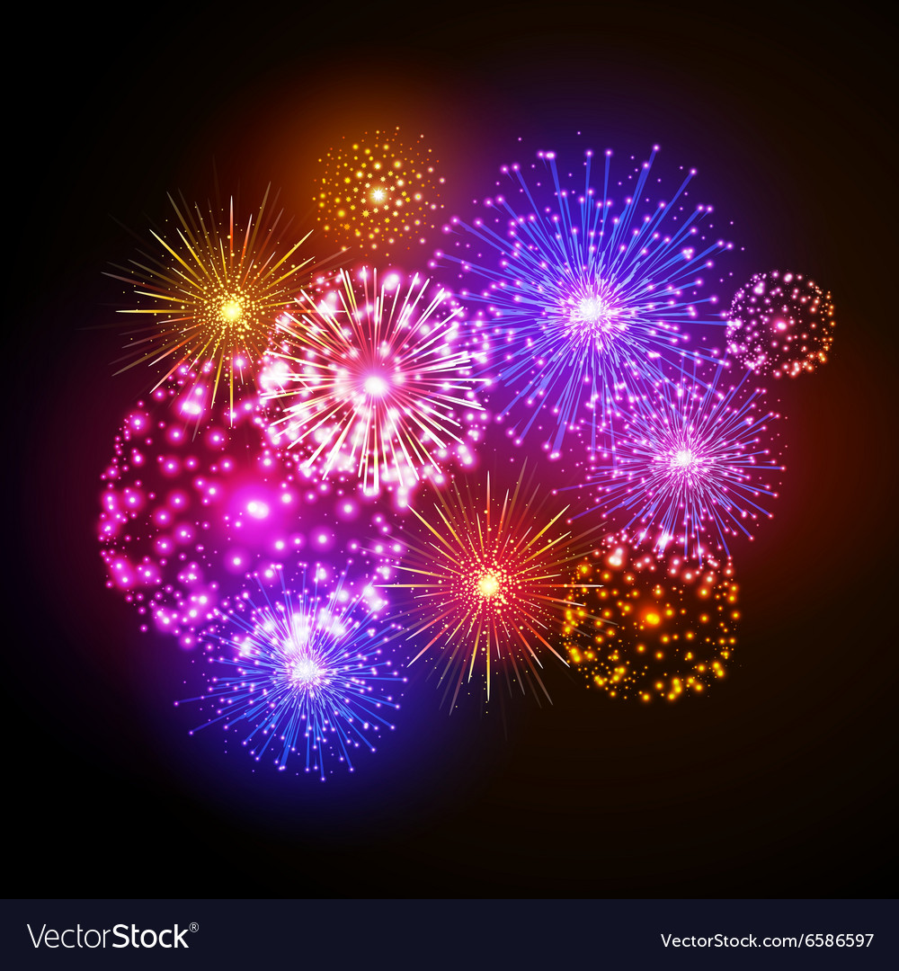 Holiday firework Royalty Free Vector Image - VectorStock