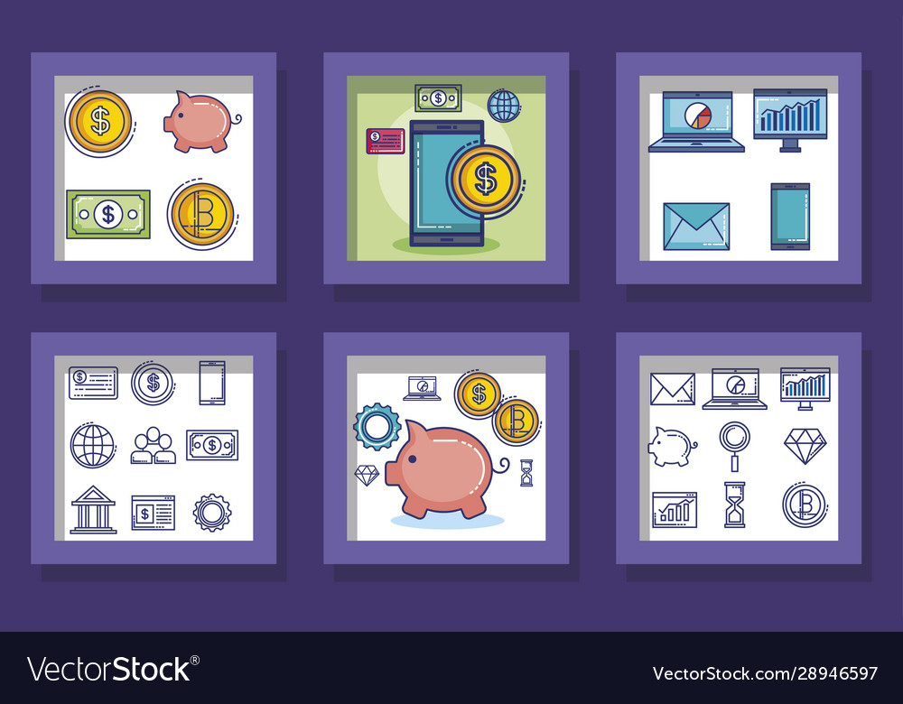 Money frames set design