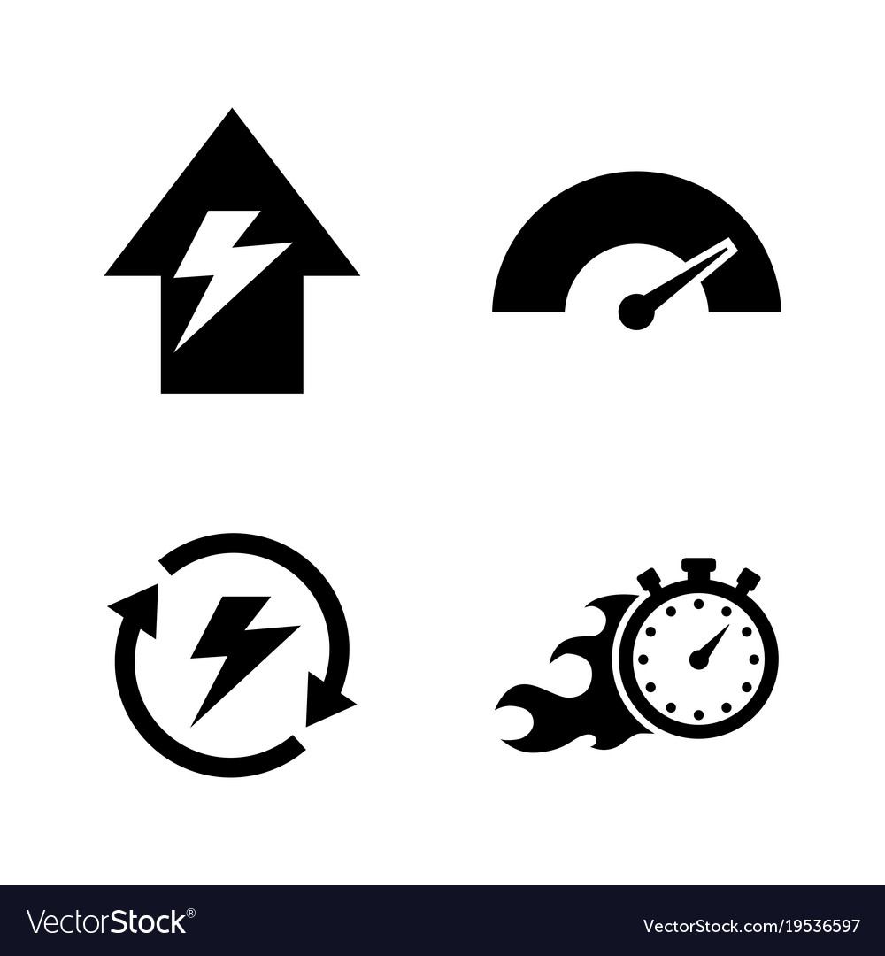 Performance simple related icons