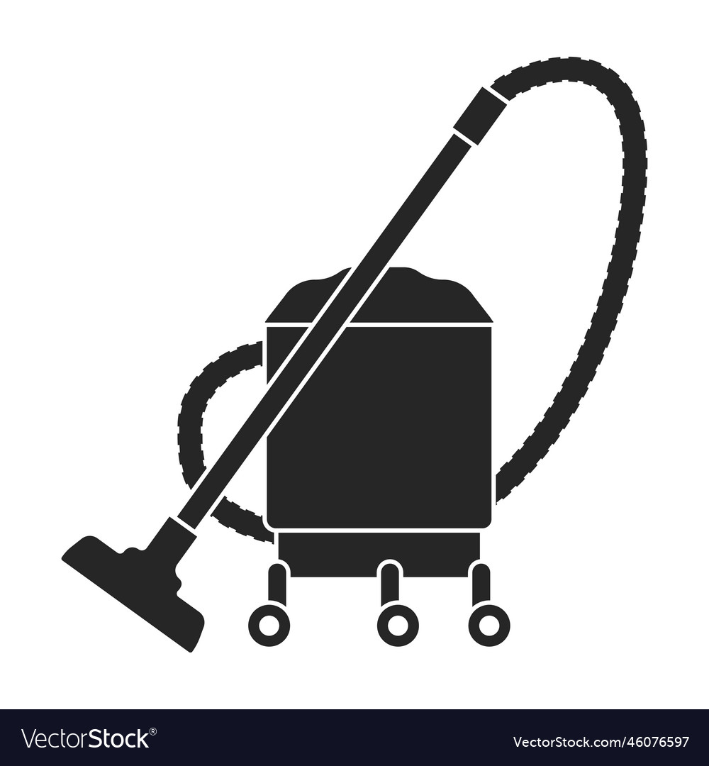 Vacuum cleaner black icon