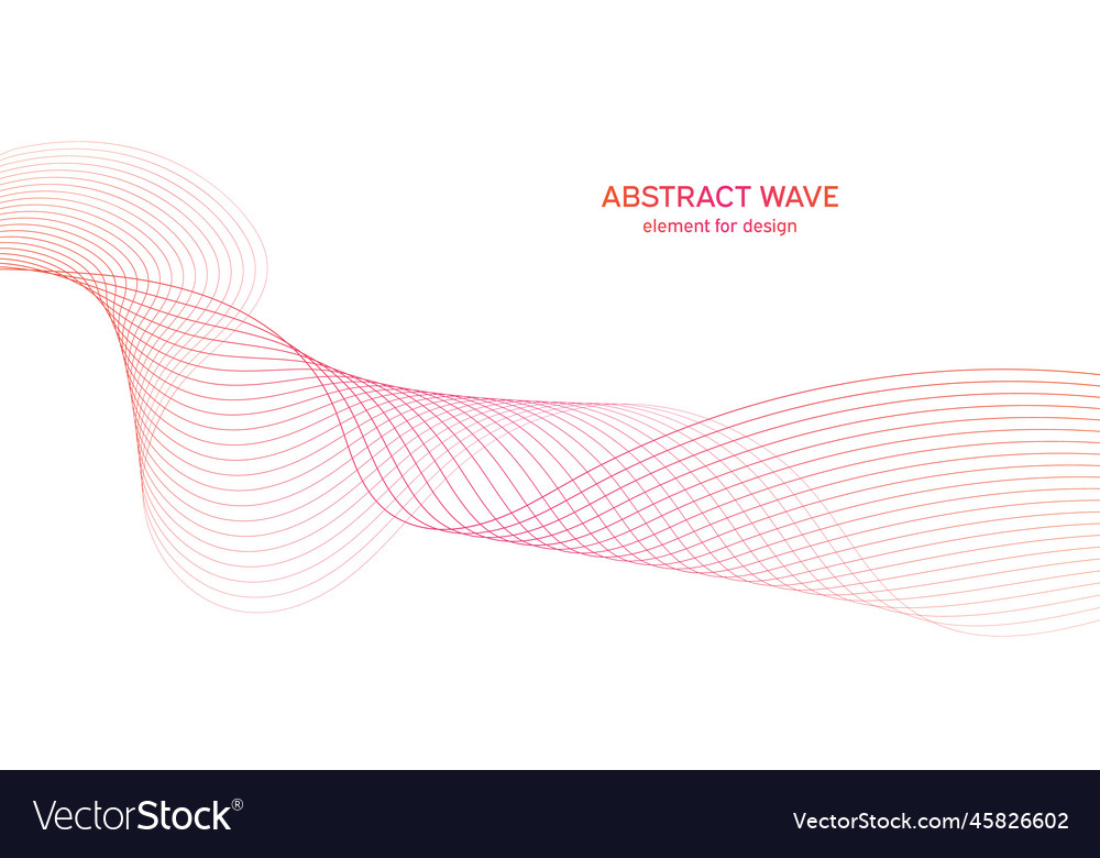 Abstract colorful wave element for design vector image Abstract colorful wave element for design