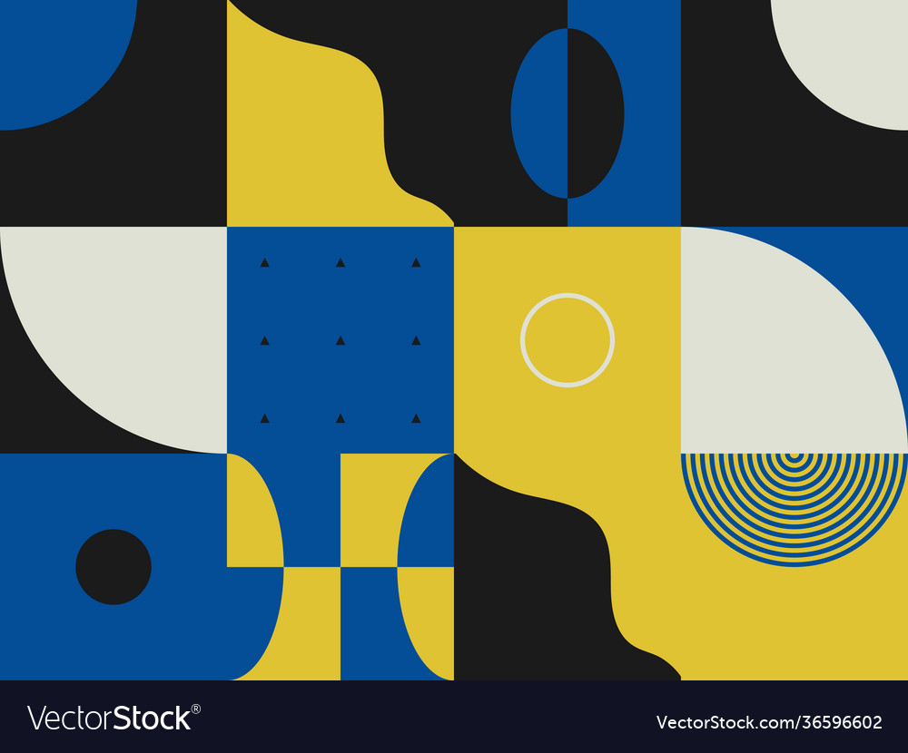 Brutalism design abstract pattern vector image Brutalism design abstract pattern
