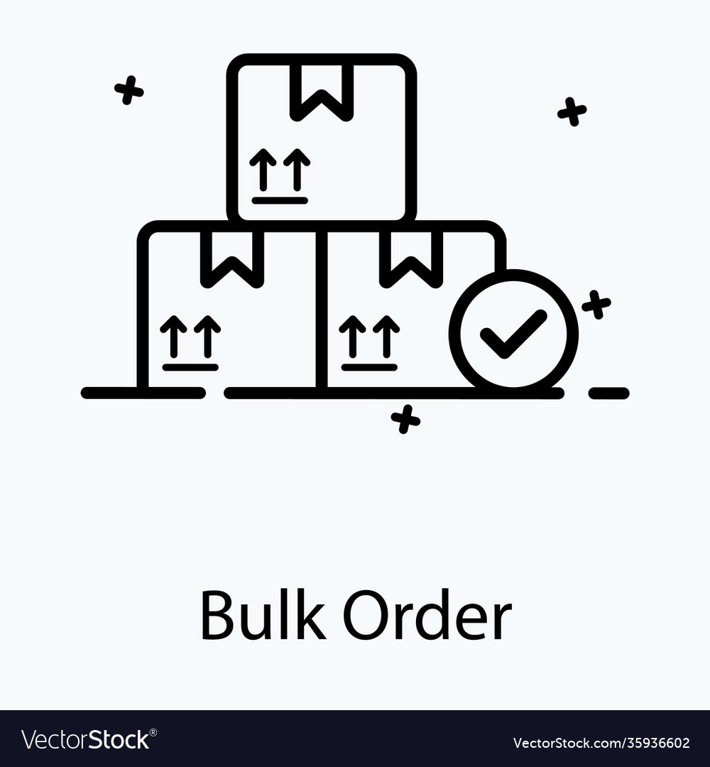 Bulk order Royalty Free Vector Image VectorStock