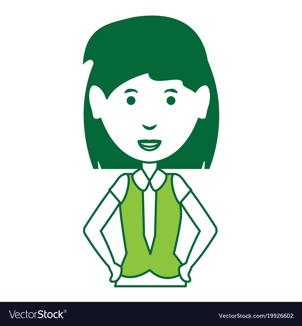 Cartoon businesswoman icon Royalty Free Vector Image