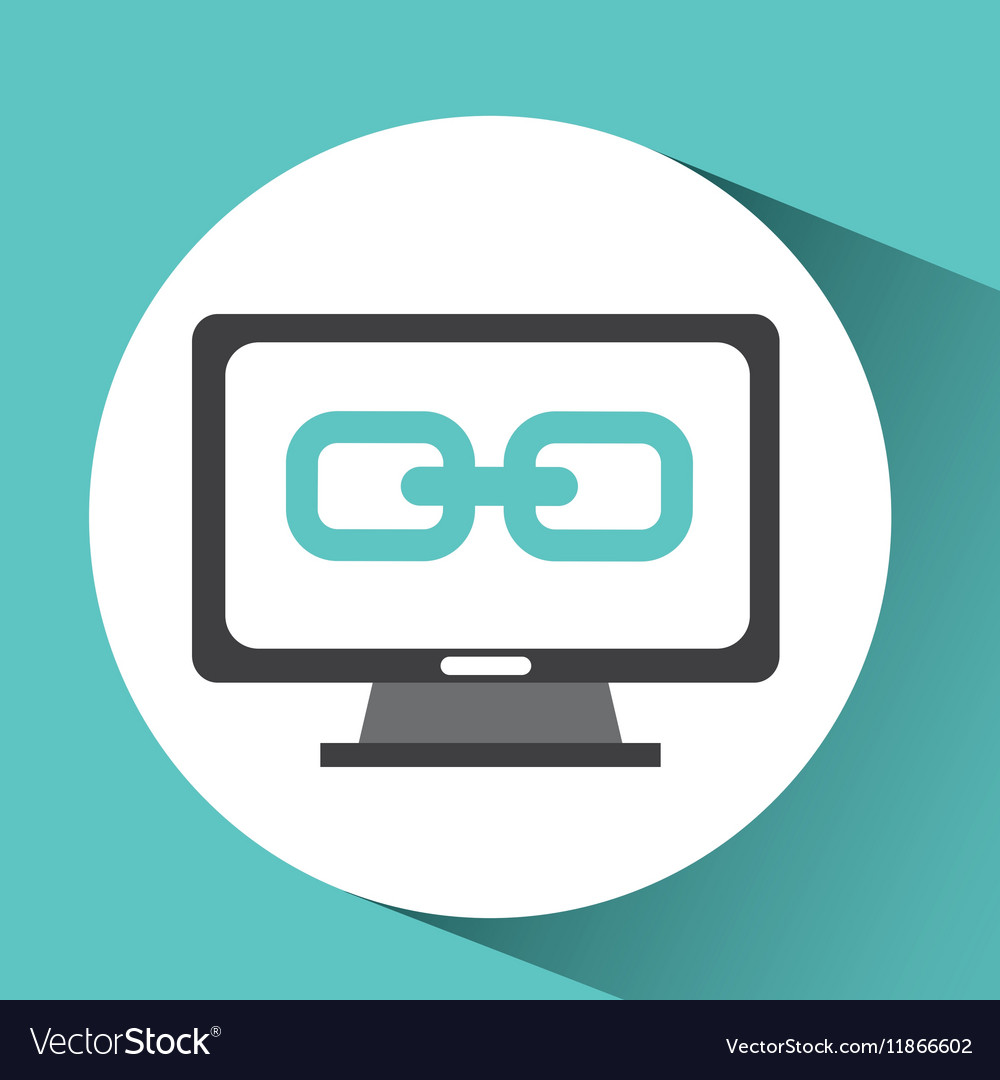 Computer device link network icon