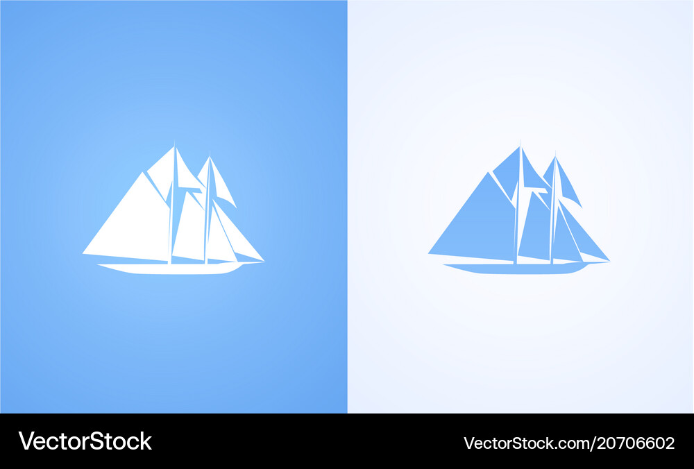 Icon sailing ship Royalty Free Vector Image - VectorStock