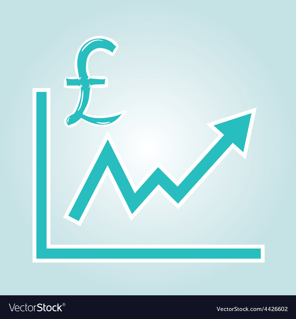 Increasing graph with pound symbol