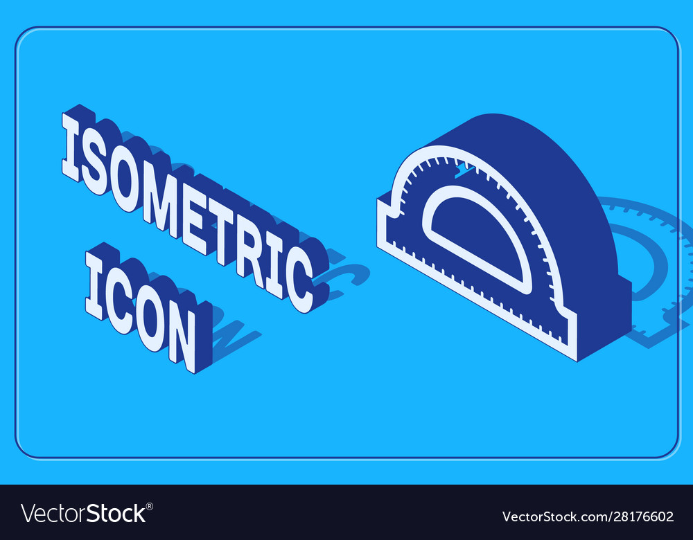 Isometric protractor grid for measuring degrees Vector Image Isometric protractor grid for measuring degrees