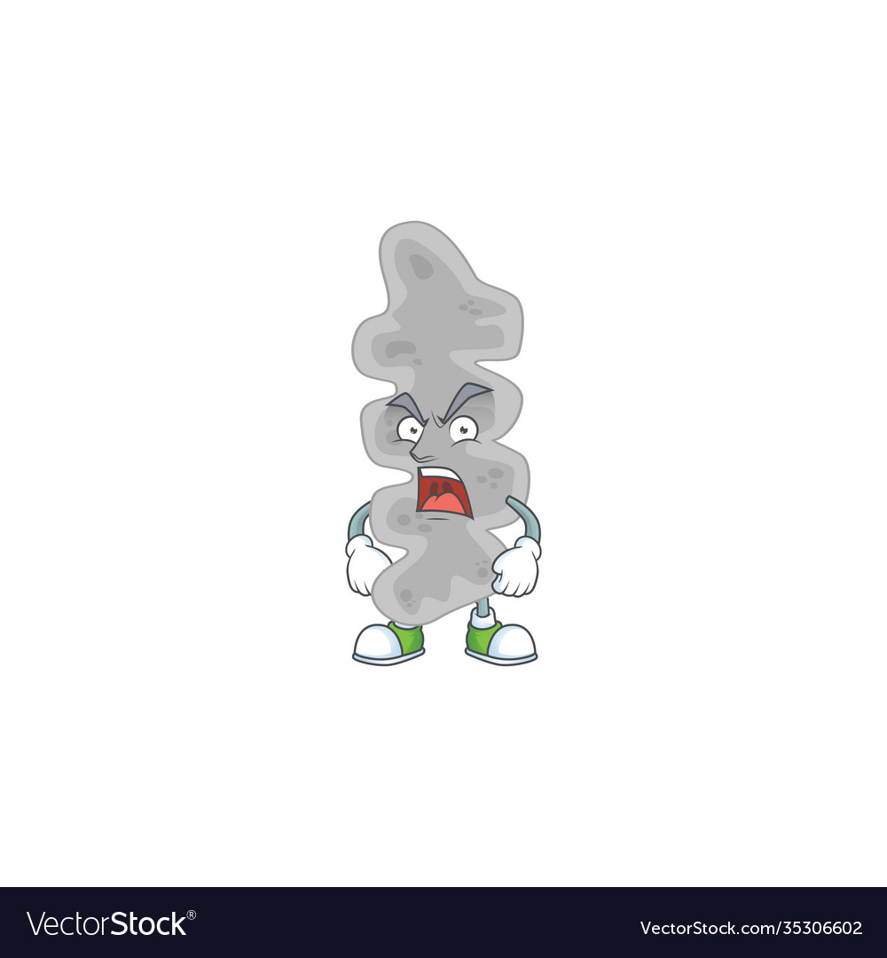 Leptospirillum ferriphilum cartoon with angry face