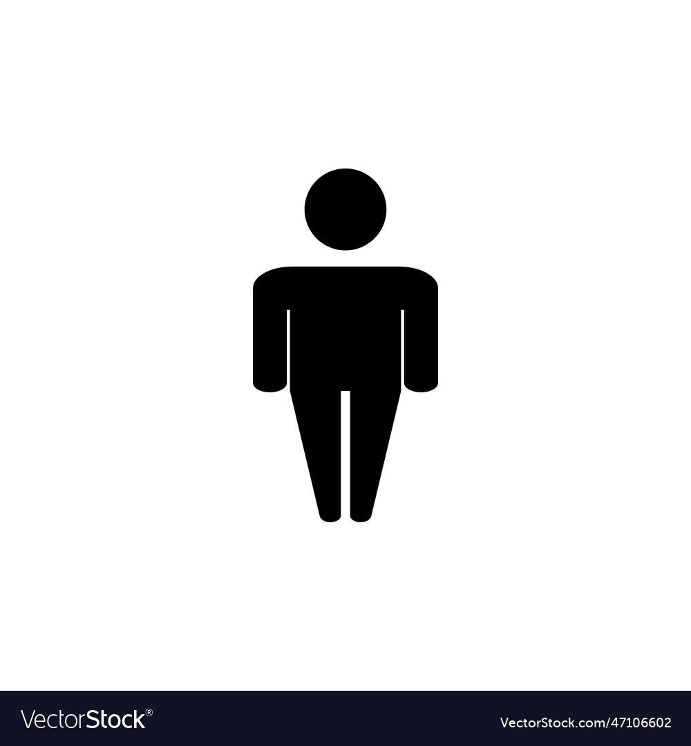 Man icon male icon human symbol Royalty Free Vector Image