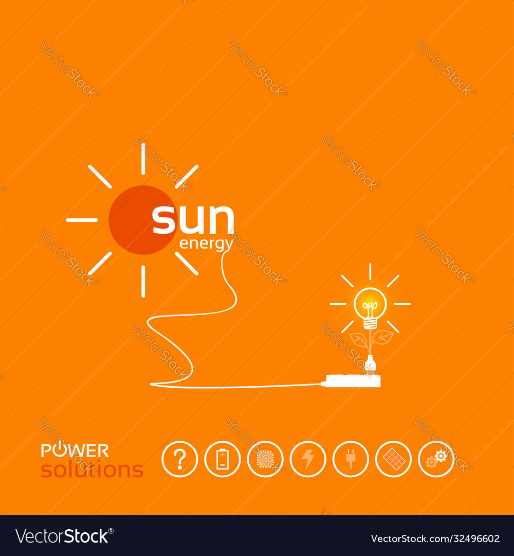 Power concept background design photovoltaic