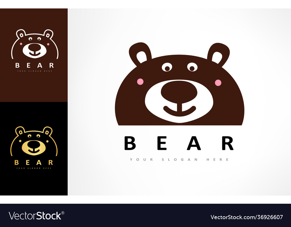 Bear logo animal design