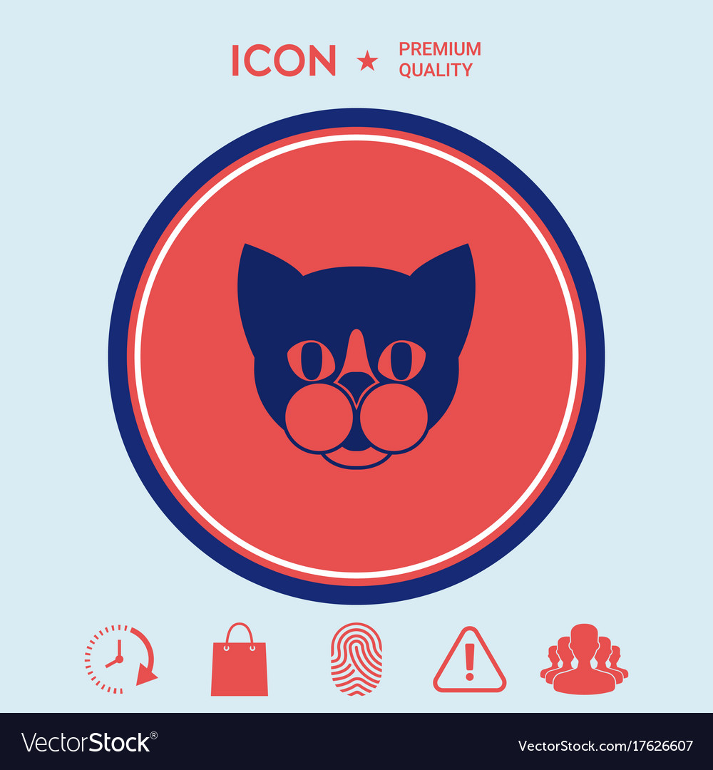 Cat - logo symbol protect sign icon Royalty Free Vector