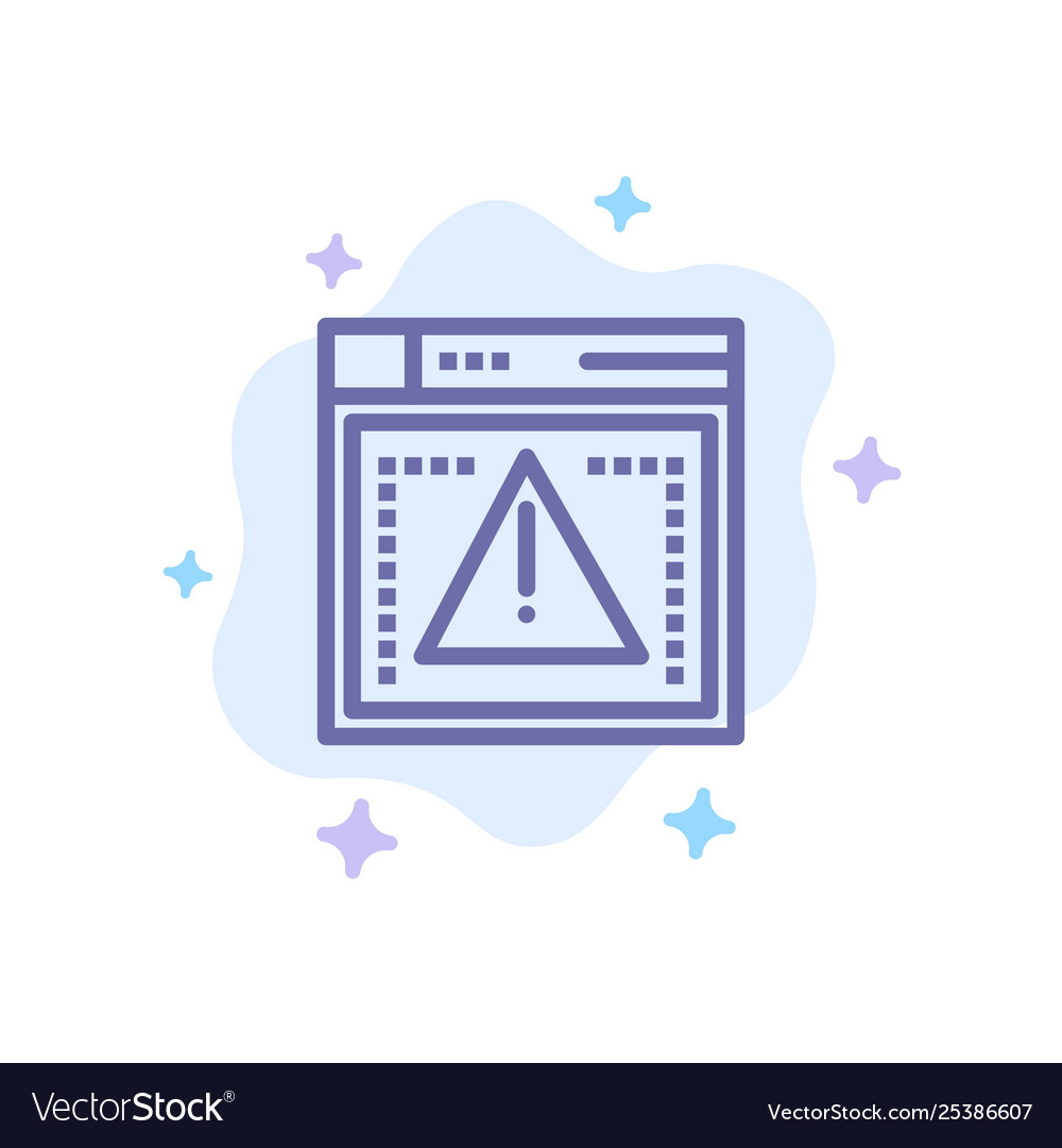 Codierung Fehler blau Symbol auf abstrakt vector image Codierung Fehler blau Symbol auf abstrakt
