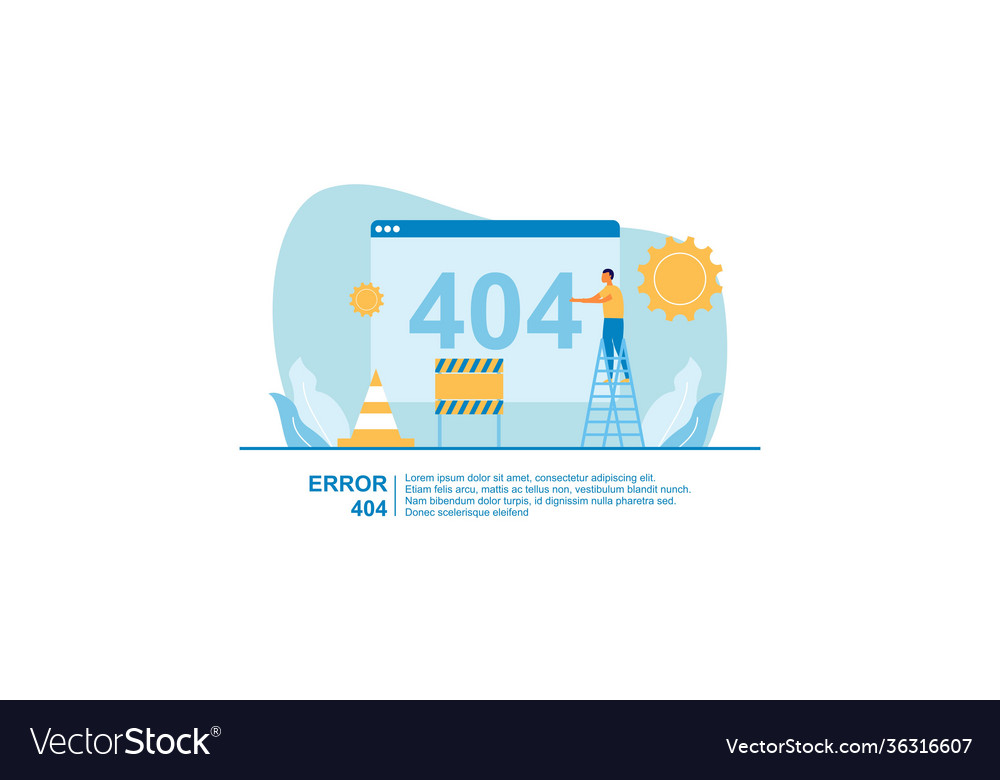 Concept 404 error page