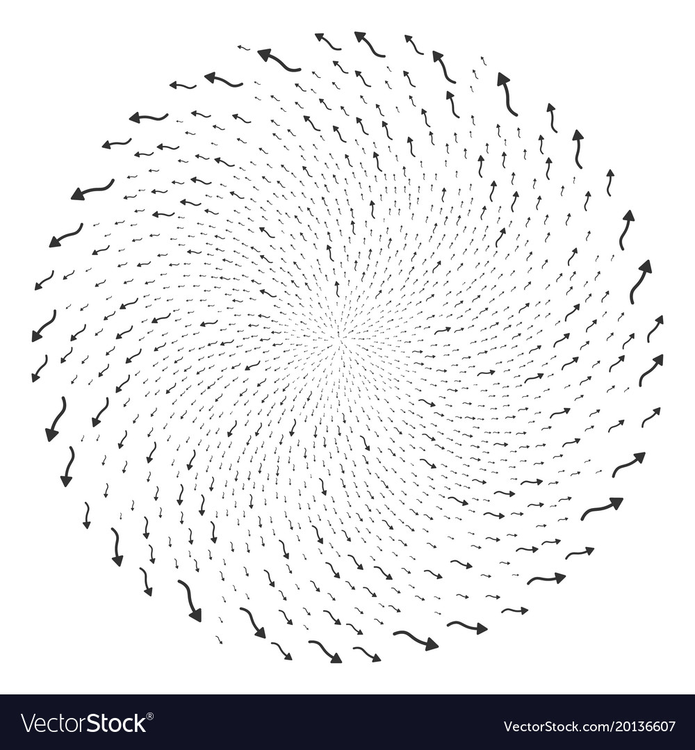 Curve arrow swirl twist