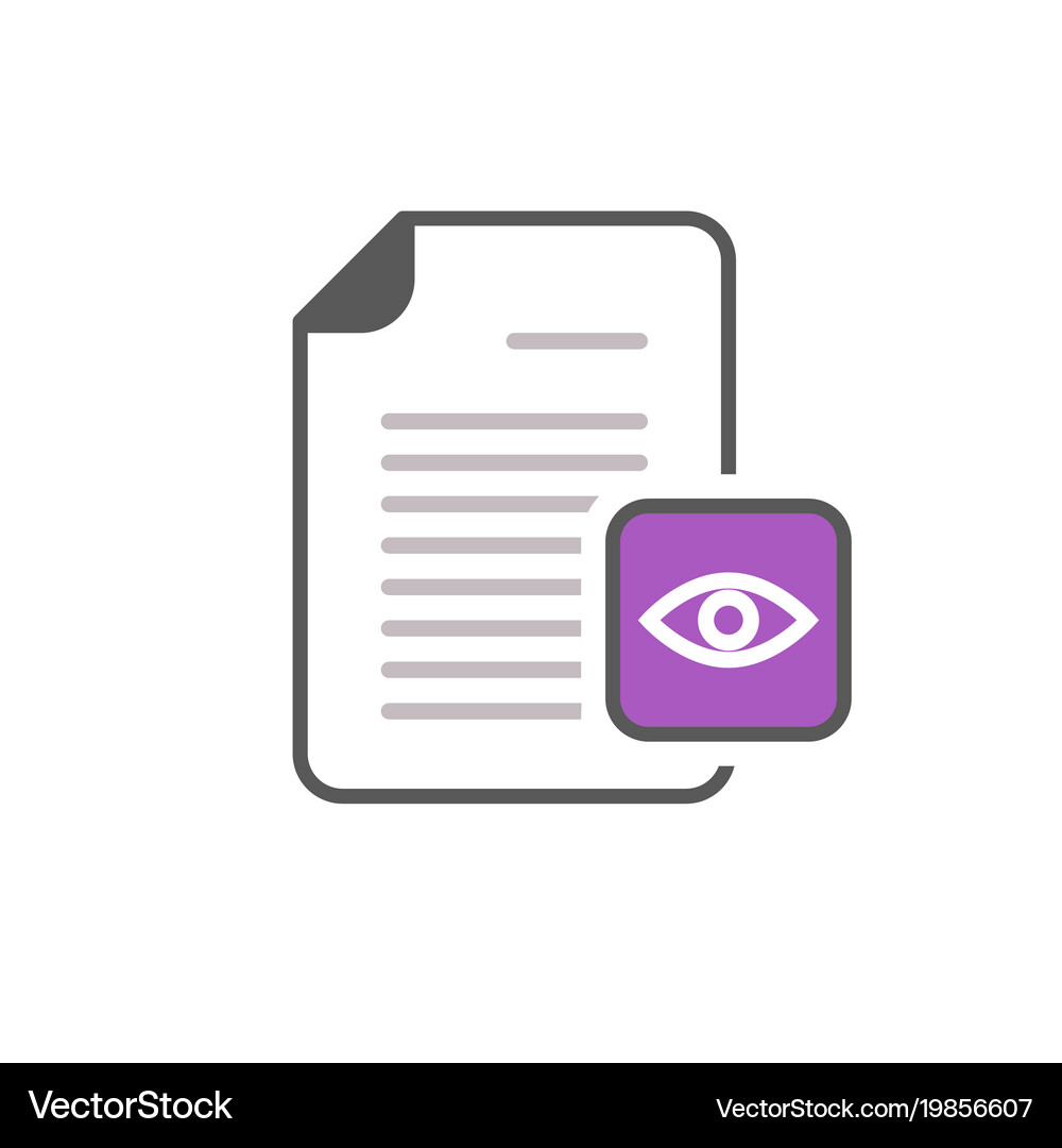 Document Icon - Page View Royalty Free Vector Image