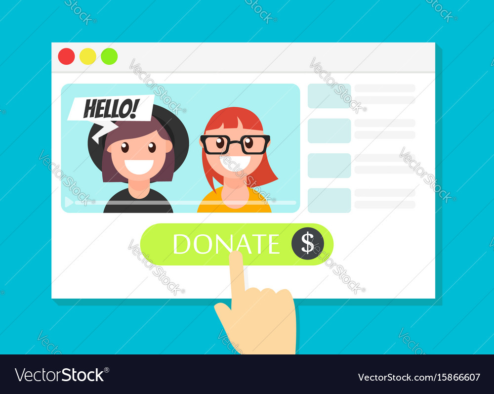 Donate Button on Browser Window