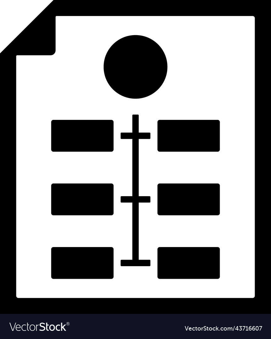 Flowchart workflow analytics icon black graphics