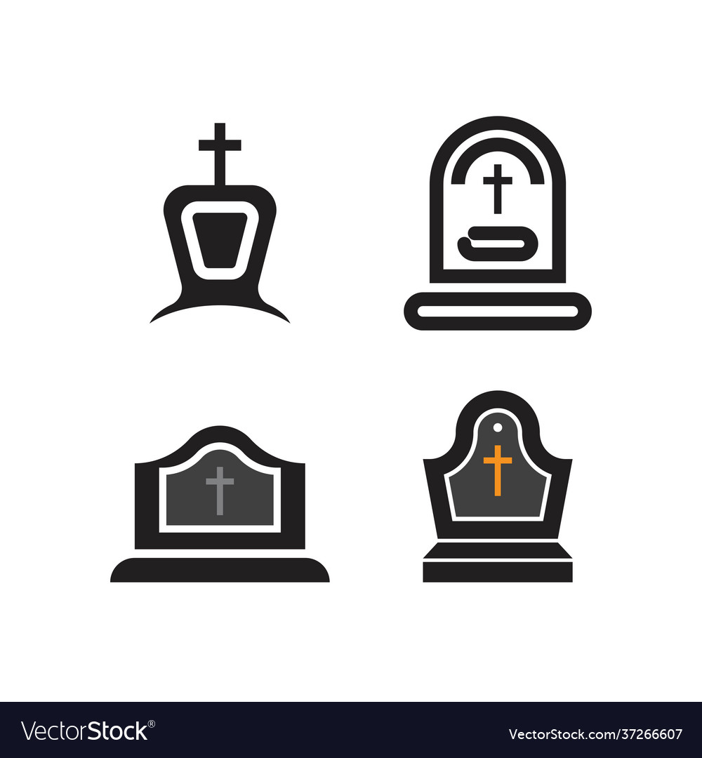 Headstone logo icon Royalty Free Vector Image - VectorStock