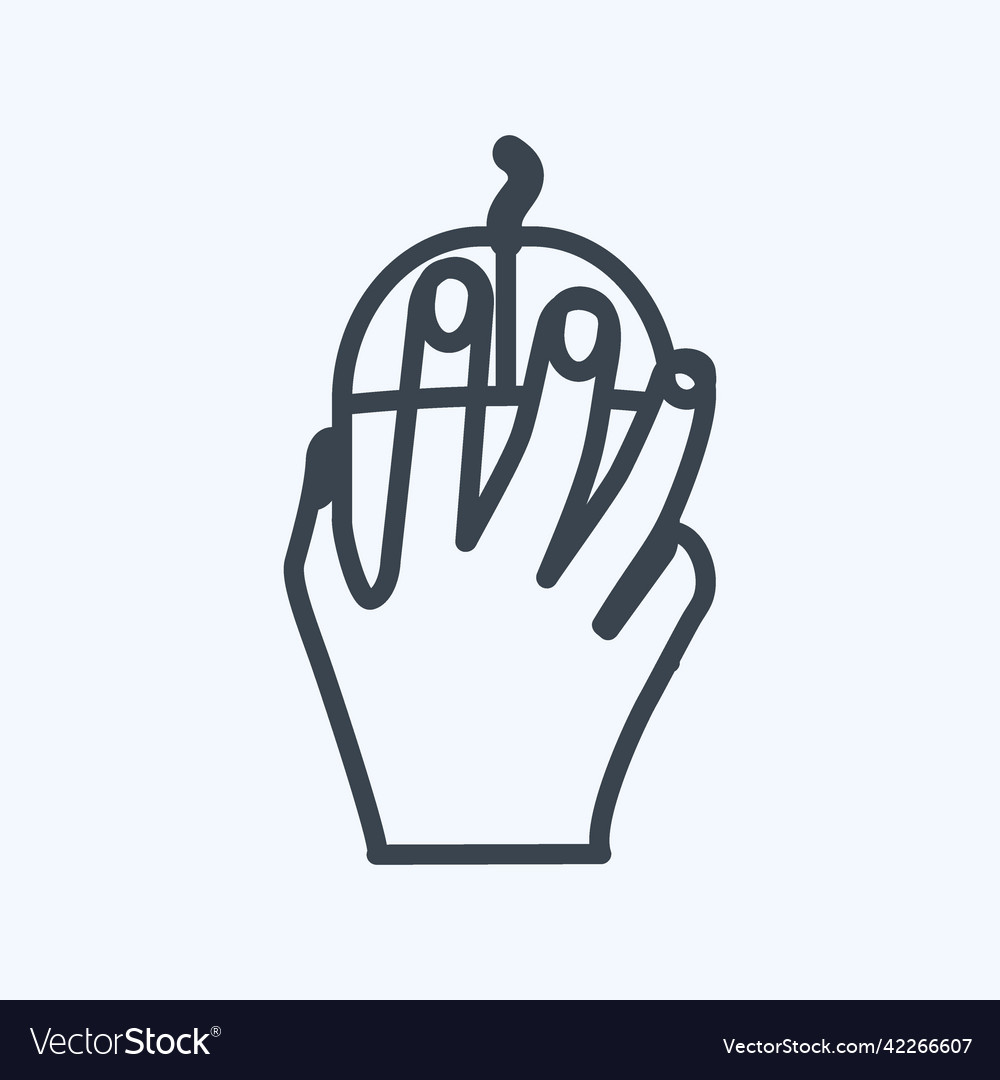 Icon using mouse suitable for hand actions symbol vector image Icon using mouse suitable for hand actions symbol