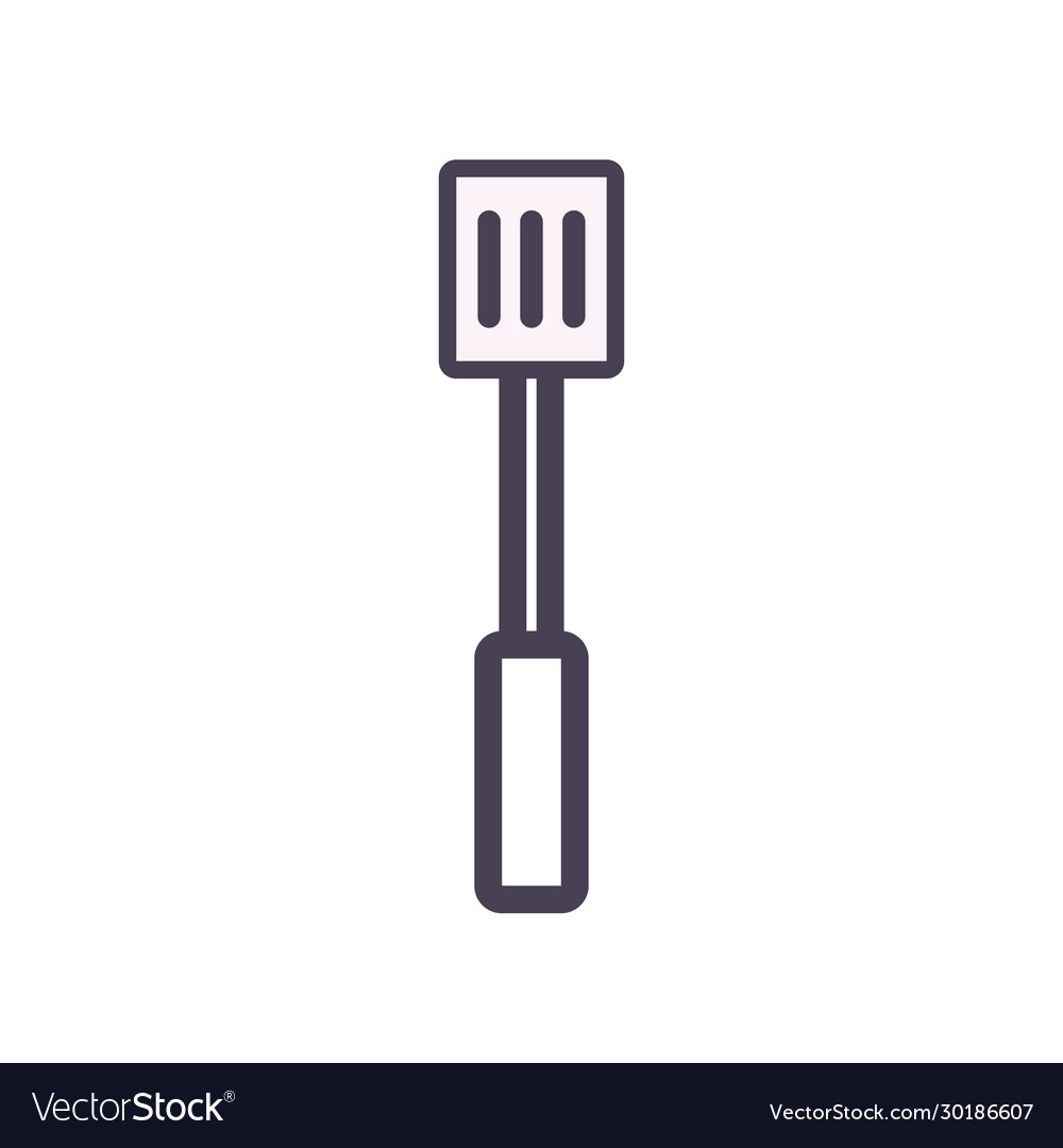 Isolated spatula gradient style icon design