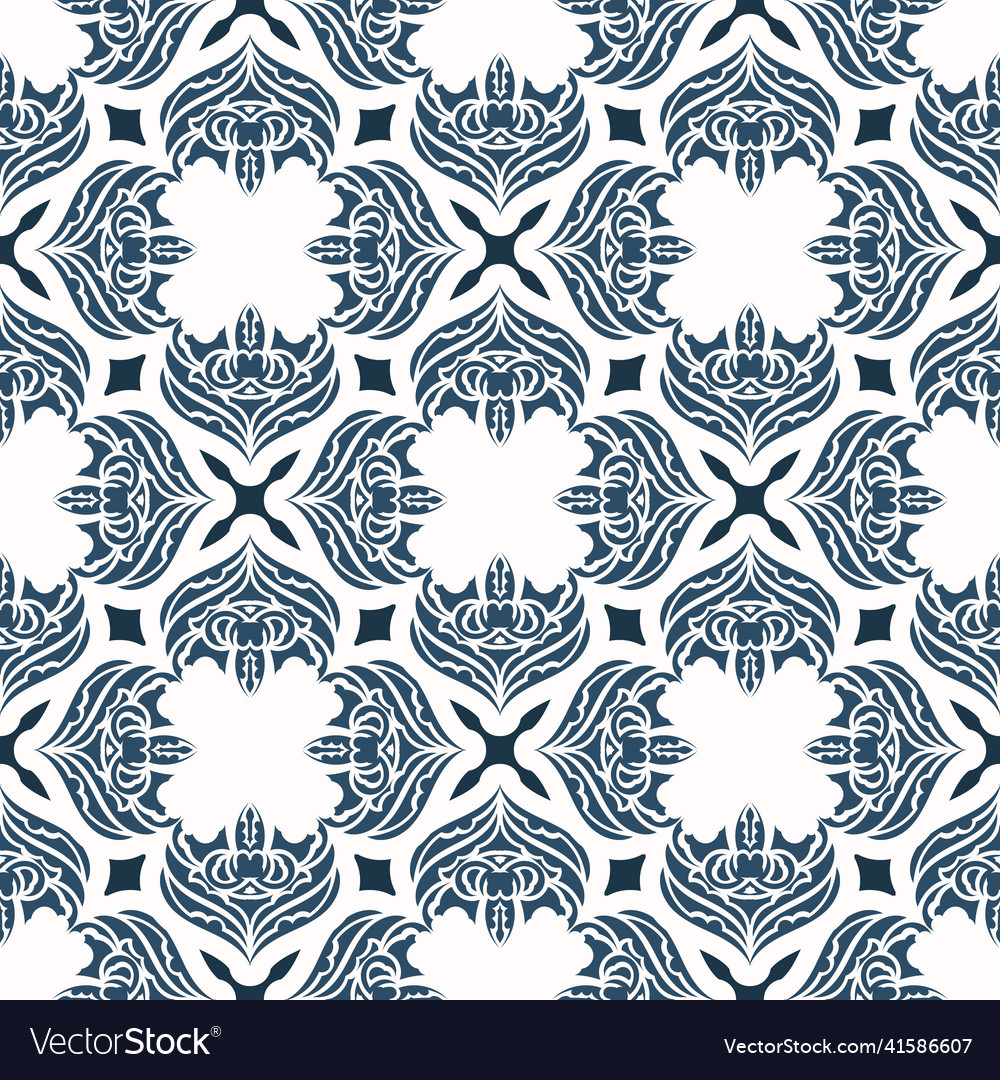Luxurious seamless pattern with retro patterns