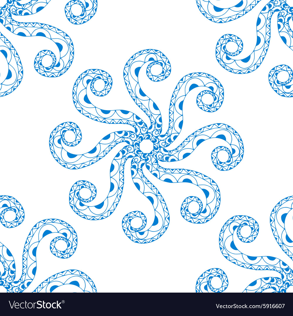 Seamless blue pattern