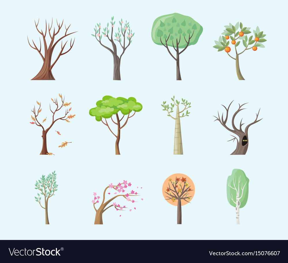 Set of isolated trees design flat