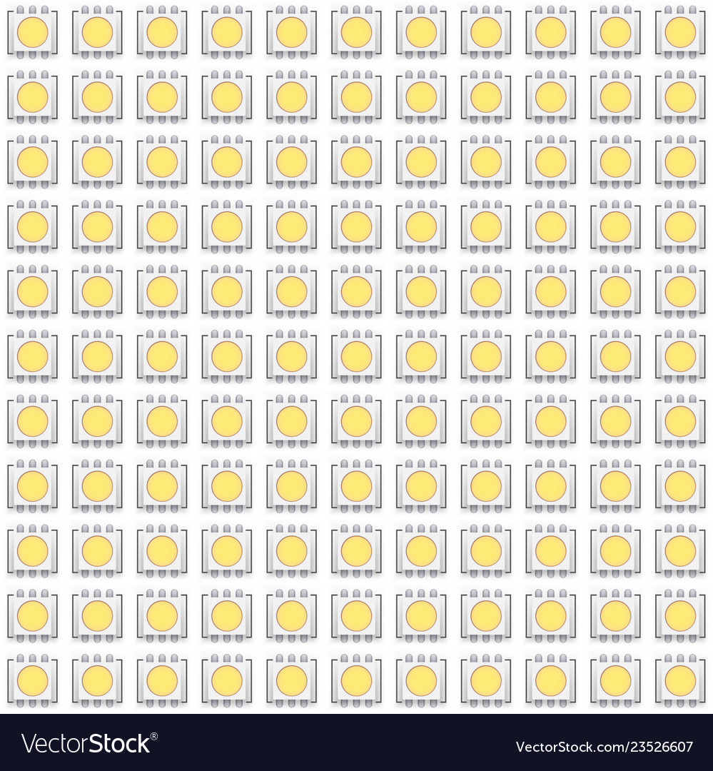 Set of typical led seamless pattern vector image Set of typical led seamless pattern
