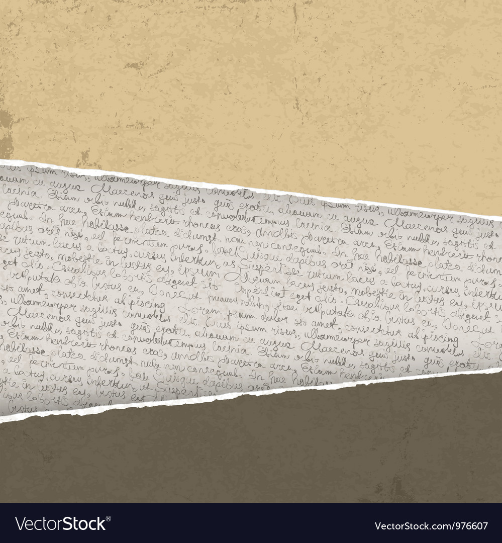 Torn Paper Background with Script