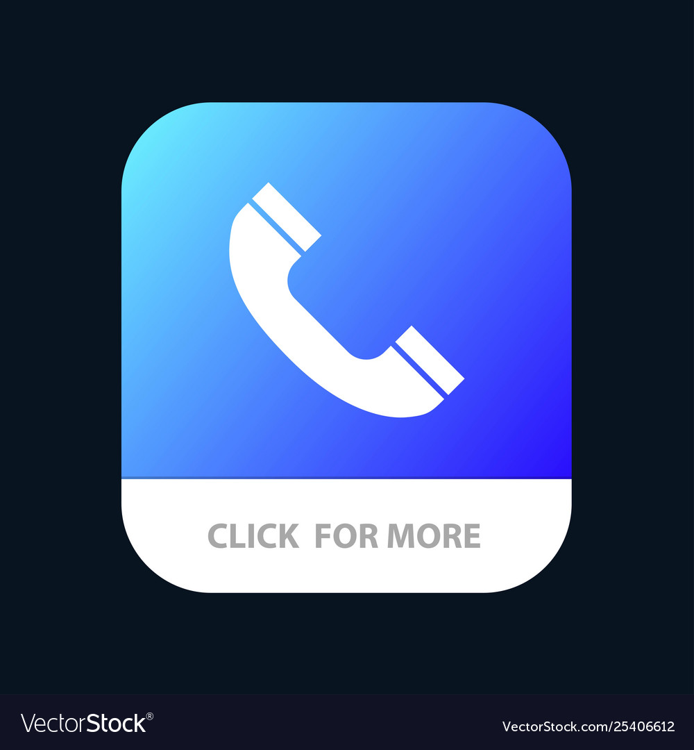 Call phone telephone mobile app button android vector image Call phone telephone mobile app button android