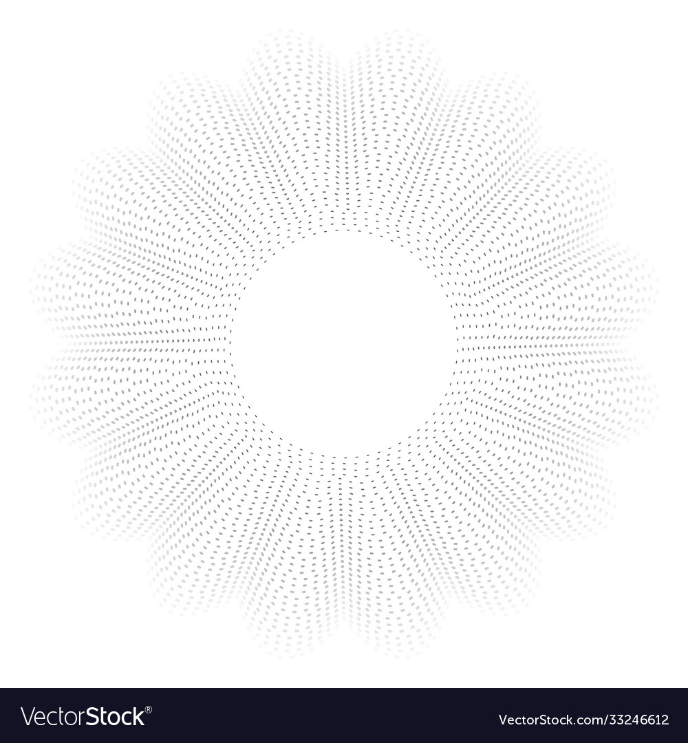 Dynamic circle shape particles trendy abstract Vector Image Dynamic circle shape particles trendy abstract