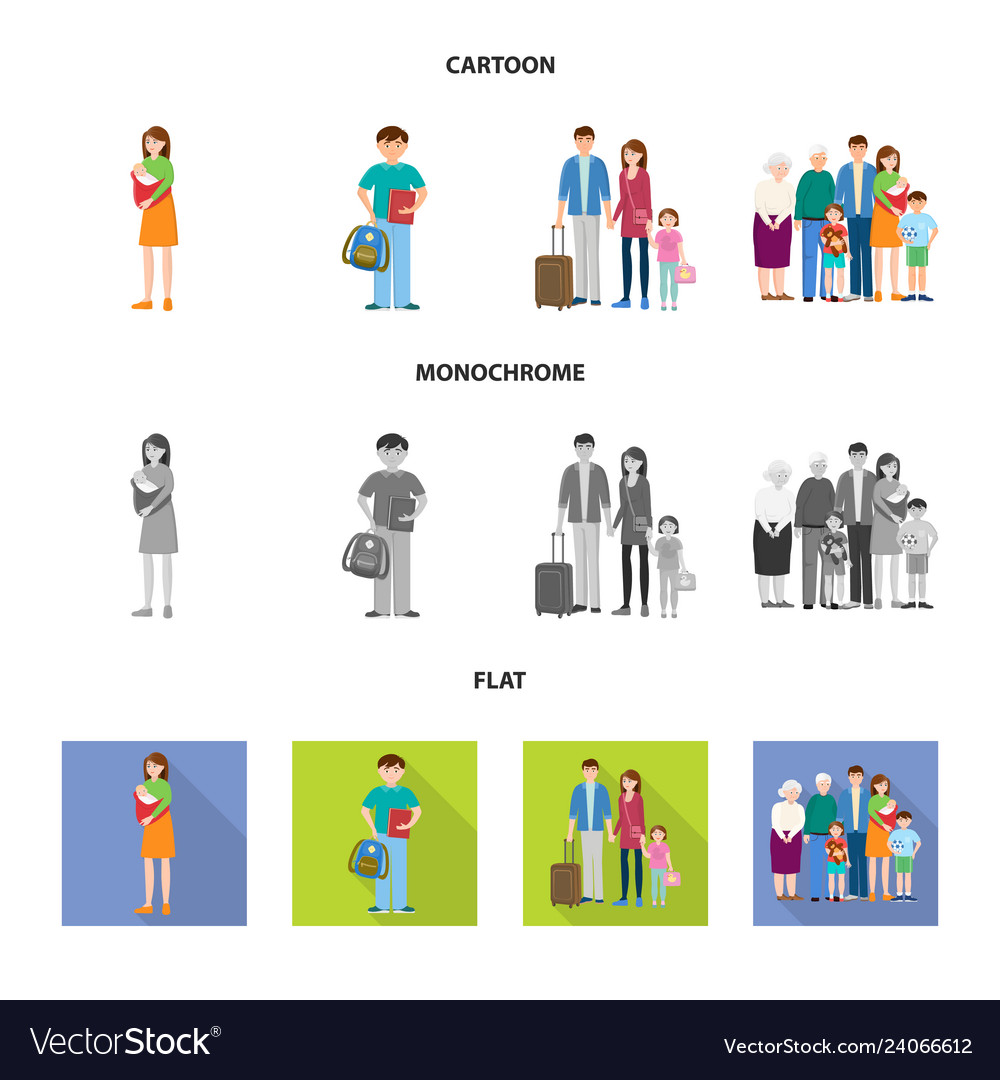 Isolated object of character and avatar symbol vector image Isolated object of character and avatar symbol