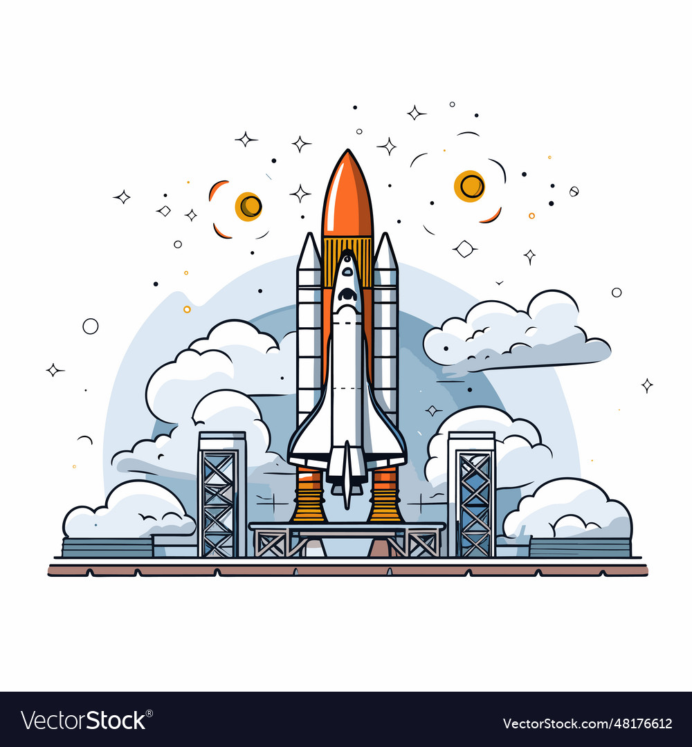 Kennedy space center Royalty Free Vector Image