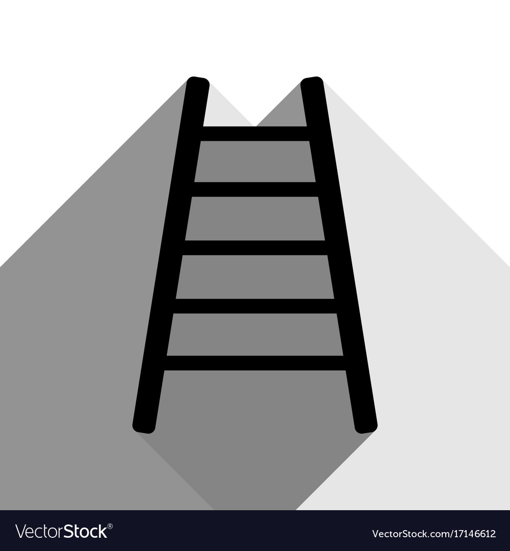 Ladder sign black icon