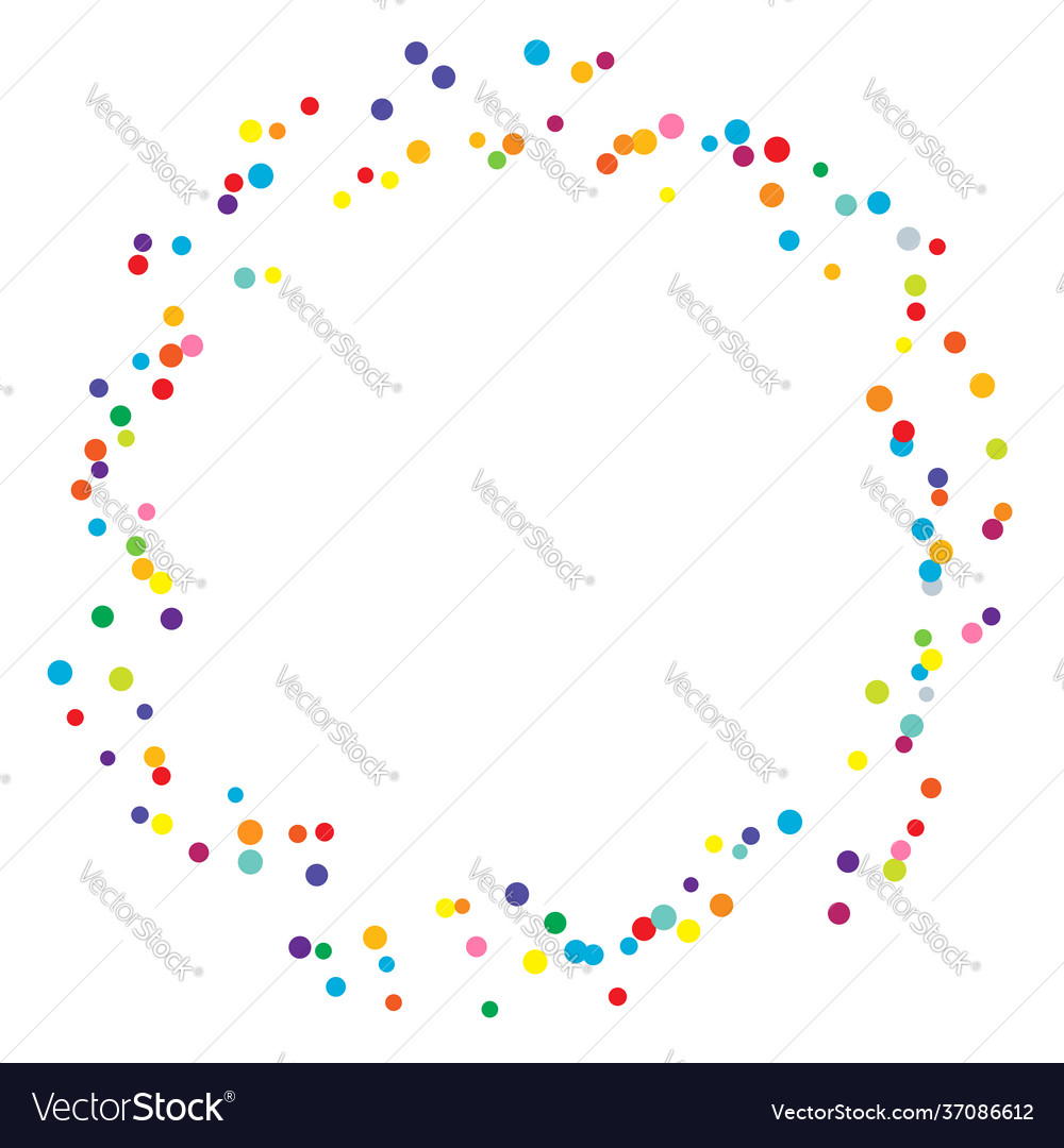 Random dots circles design element speckles vector image Random dots circles design element speckles