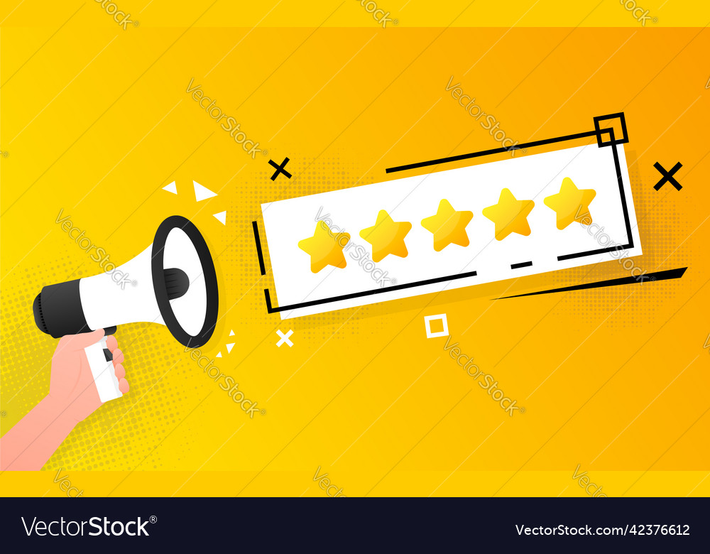 Rating stars badges on a white background