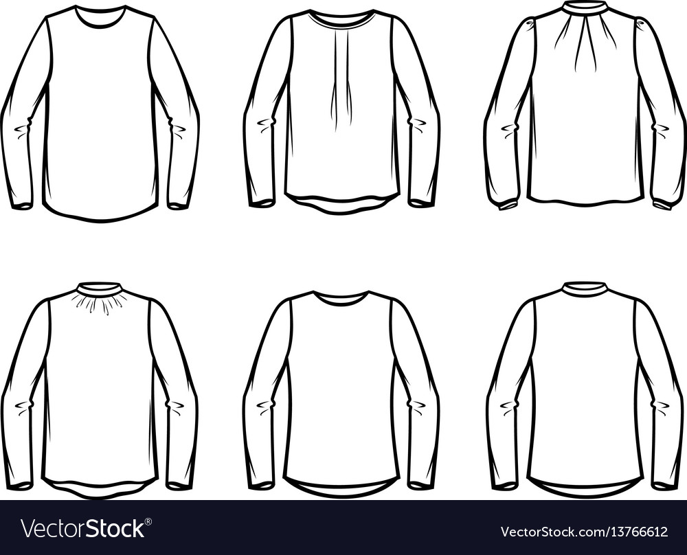 Women Blouse Royalty Free Vector Image - VectorStock